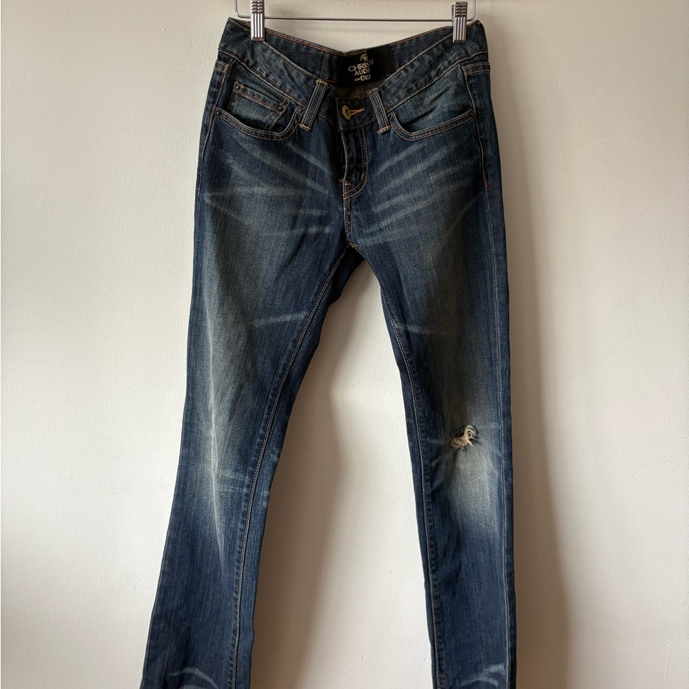 Christian Audigier Denim with Gold Stitching